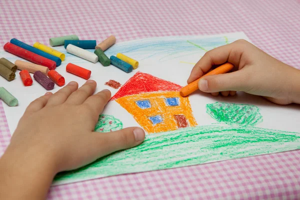 Kinderzeichnung. — Stockfoto