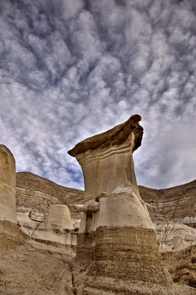 Ντου hoo Badlands Αλμπέρτα — Φωτογραφία Αρχείου