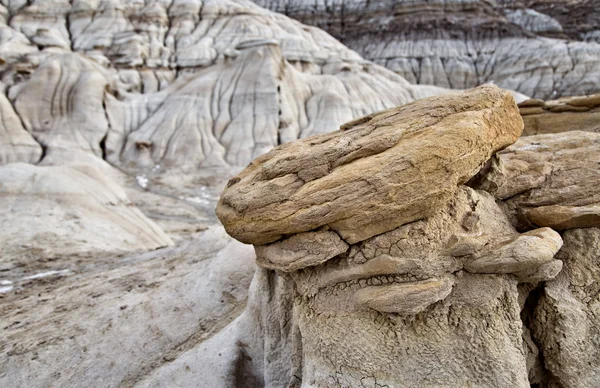 Badlands Alberta hoo doo — Stock fotografie