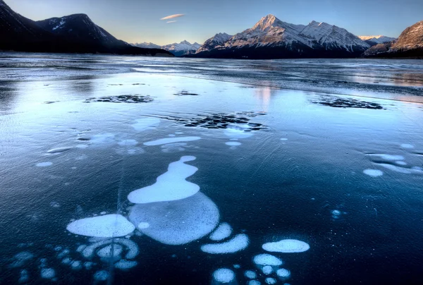 Abraham Lake Winter — Stockfoto