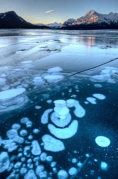 Abraham Lake Winter — Stockfoto