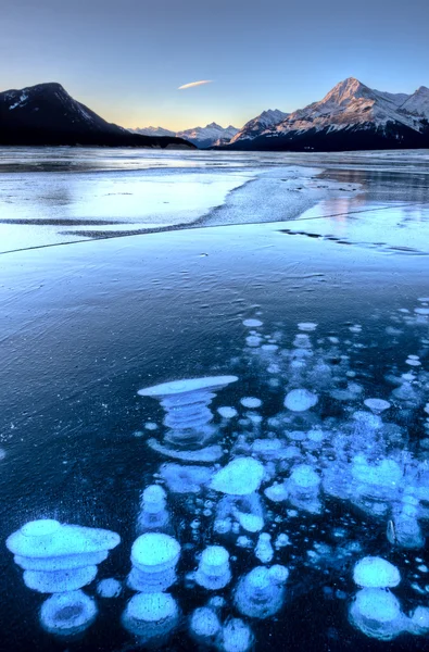 Abraham Lake Winter — Stock Photo, Image