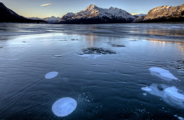 Abraham jezera zima — Stock fotografie