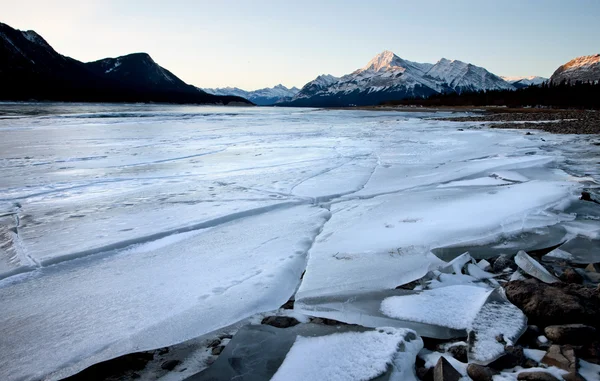 Abraham Lago de invierno — Foto de Stock