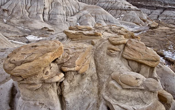 Alberta Badlands hoo doo — Fotografia de Stock