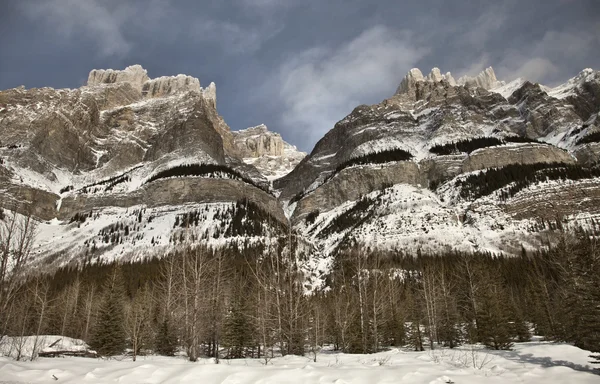 Montañas Rocosas en Invierno Canadá —  Fotos de Stock