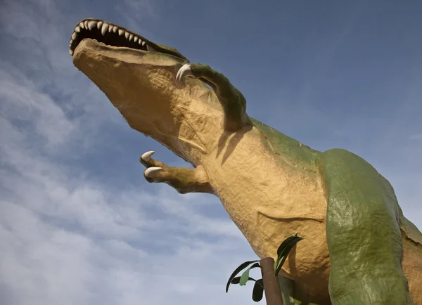 Estátua do dinossauro Drumheller — Fotografia de Stock