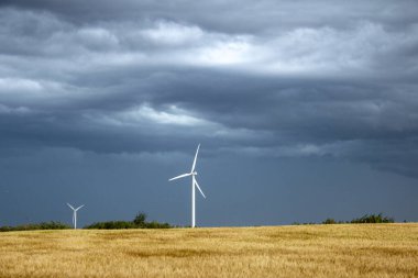 Uğursuz Fırtına Çayırları Bulutları Yaz Rüzgarı Çiftliği