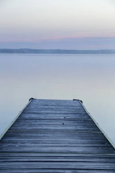 Sunrise Northern Lake Saskatchewan Canada Scenico — Foto Stock