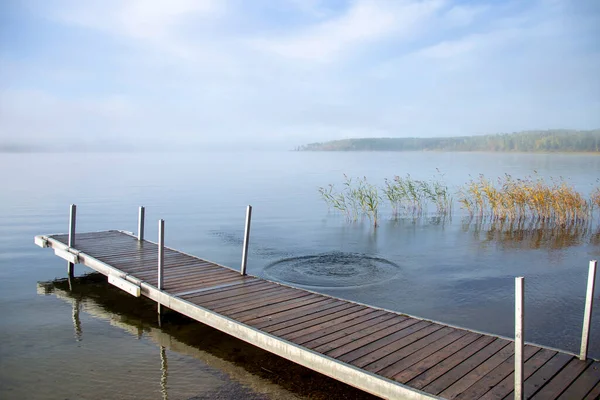 Sunrise Northern Lake Saskatchewan Canadá Escénico — Foto de Stock