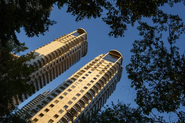 Downtown Edmonton City Skyscrapers Stedelijk Gebied — Stockfoto