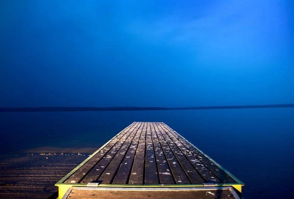 Soluppgång Norra Sjön Saskatchewan Kanada Natursköna — Stockfoto