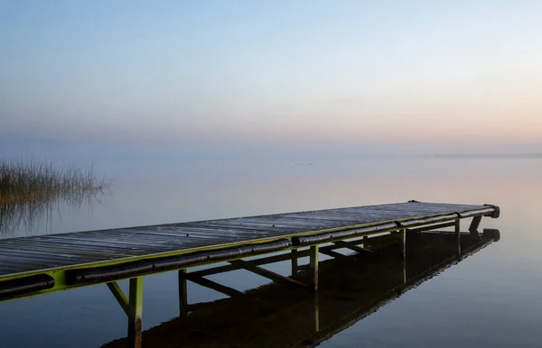 Sunrise Northern Lake Saskatchewan Kanada Festői — Stock Fotó