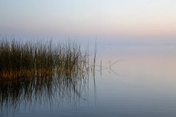 Sunrise Northern Lake Saskatchewan Kanada — Stockfoto