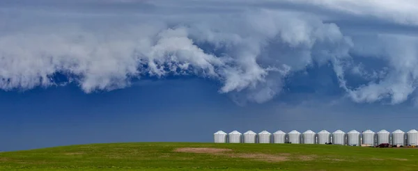 Prairie Storm Σύννεφα Saskatchewan Καναδά Αγροτική — Φωτογραφία Αρχείου