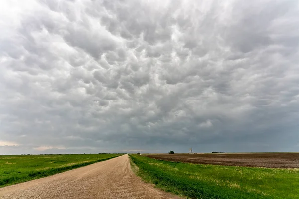 Prairie Storm Moln Saskatchewan Kanada Rural — Stockfoto