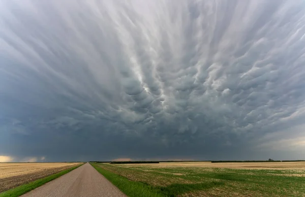 Prairie Storm Moln Saskatchewan Kanada Rural — Stockfoto