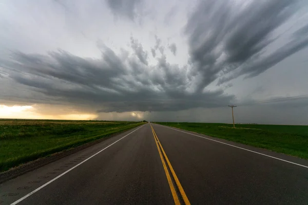 Prärie Gewitterwolken Saskatchewan Kanada Ländlicher Raum — Stockfoto