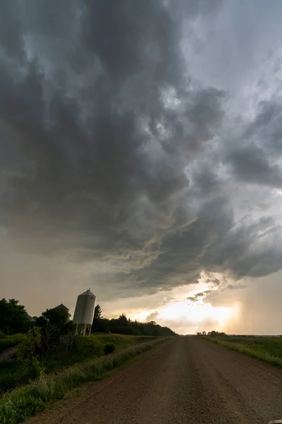 Prairie Storm Canada Saskatchewan Sommarmoln — Stockfoto