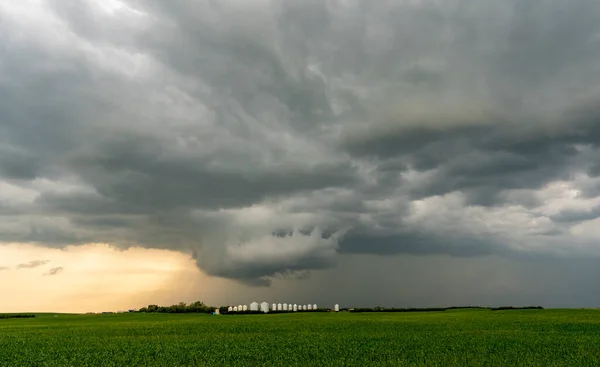 Prairie Storm Canada Saskatchewan Sommerwolken — Stockfoto