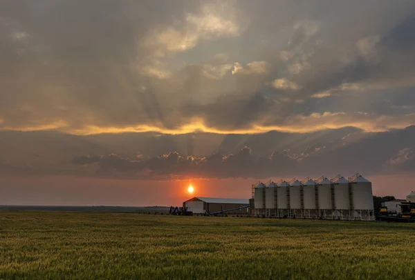 Prairie Storm Canada Saskatchewan Summer Clouds — Fotografia de Stock