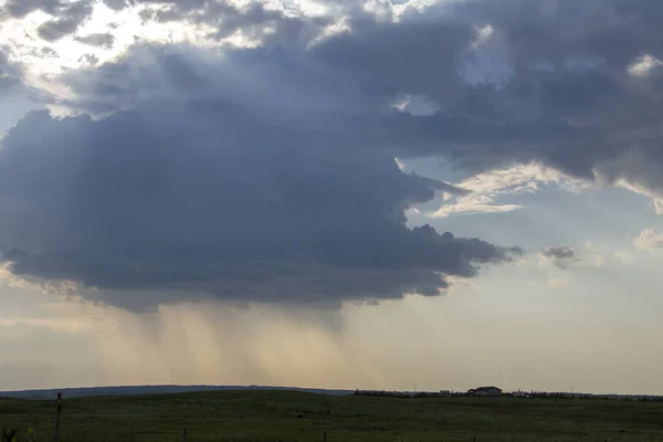 Prairie Storm Canada Saskatchewan Nubes Verano — Foto de Stock
