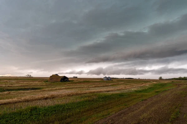 Prairie Storm Kanada Czas Letni Chmury Ostrzeżenie — Zdjęcie stockowe