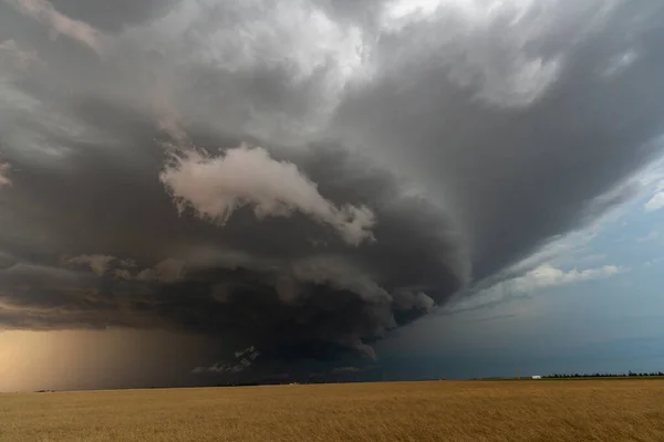 Prärie Sturm Kanada Sommerzeit Wolken Warnung — Stockfoto