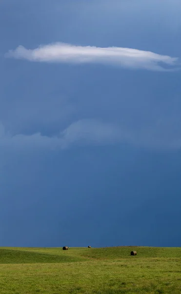 Prairie Storm Canadá Tiempo Verano Nubes Advertencia —  Fotos de Stock