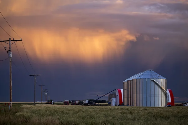 Burzowe chmury saskatchewan — Zdjęcie stockowe