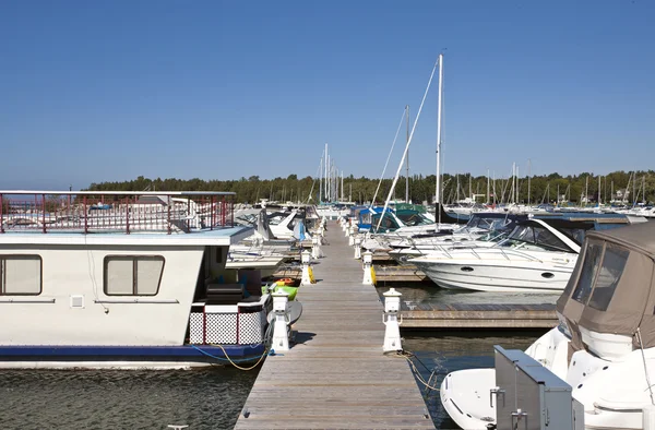 Marina no Lago Huron — Fotografia de Stock