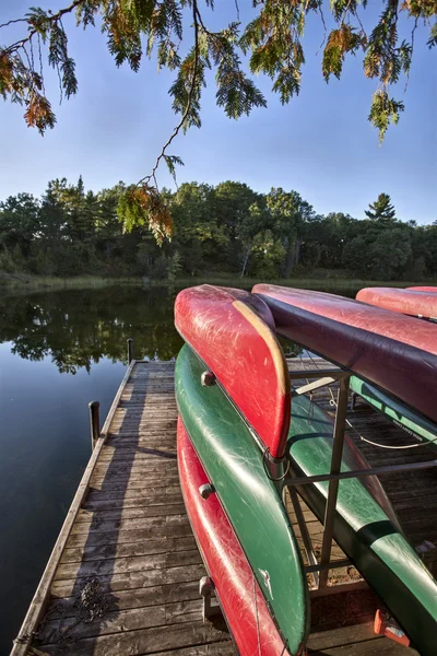 Canoe Rental Lake Huron — Stock Photo, Image
