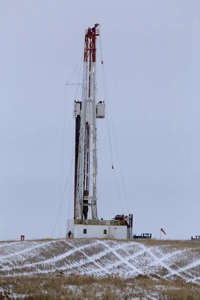 Drilling Rig in Winter — Stock Photo, Image