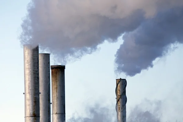 Industria dello scarico dell'inquinamento — Foto Stock