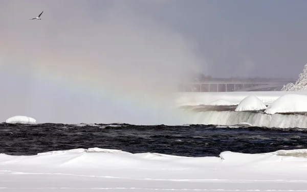 Zimní Niagarské vodopády — Stock fotografie