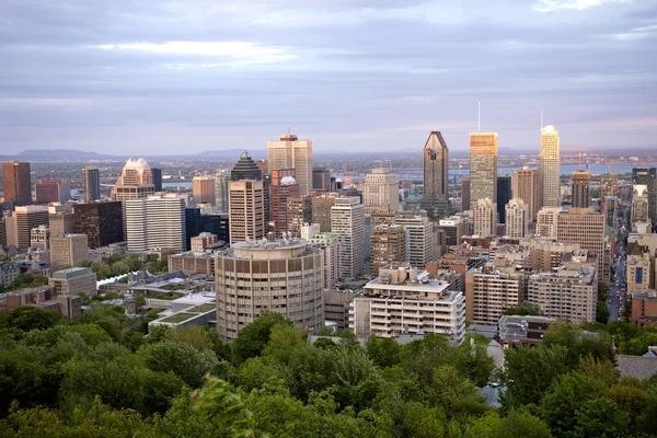 Panoramiczne zdjęcie Montrealu miasta — Zdjęcie stockowe