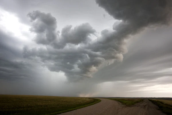 폭풍 구름 프레리 하늘 — 스톡 사진