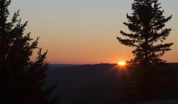 Cypress Hills pôr do sol — Fotografia de Stock