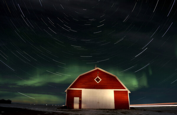 Northern Lights Canada Barn