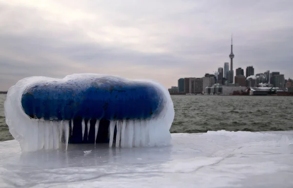 Toronto Polson Pier kış — Stok fotoğraf