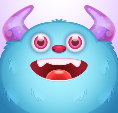 sevimli çizgi canavar