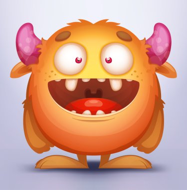 Sevimli portakal monster