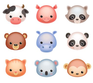 Hayvan başları simgeler