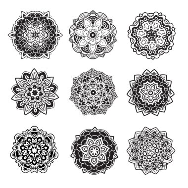 Soyut mandalalar ayarla