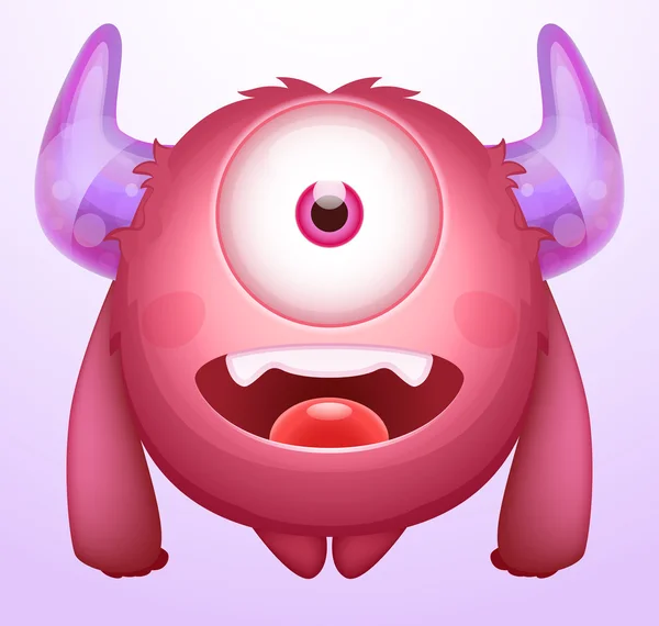 Nettes Cartoon-Monster — Stockvektor