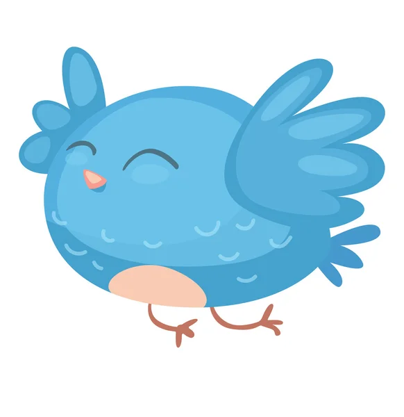 Cute cartoon vogel — Stockvector