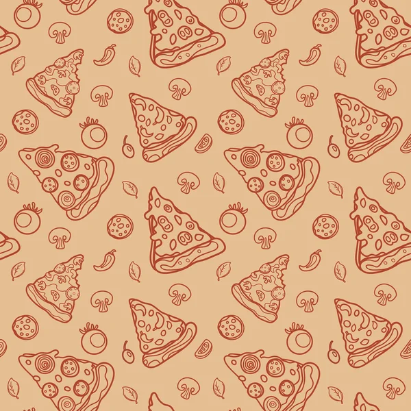 Dikişsiz pizza desen