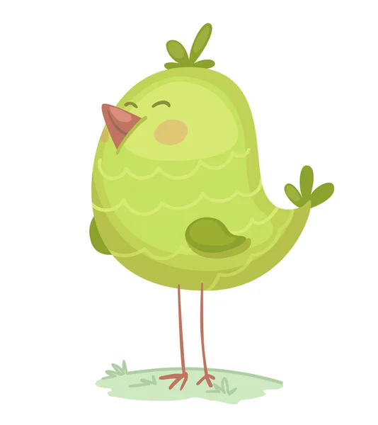 Cute cartoon vogel — Stockvector