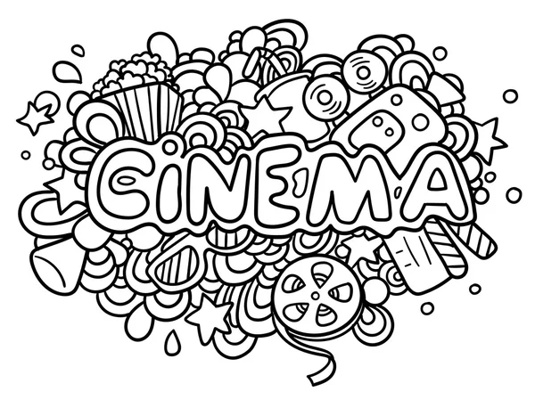 Ilustración de Cinema Doodle — Archivo Imágenes Vectoriales