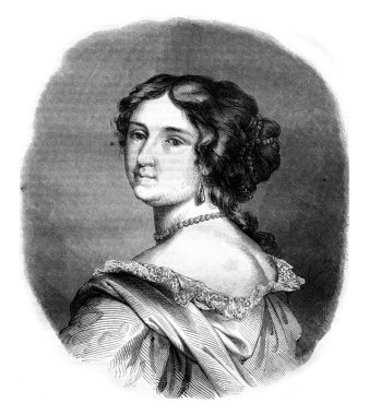 Madame de Maintenon, vintage engraving.
